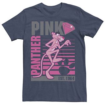 Men's Pink Panther Lined Portrait Tee