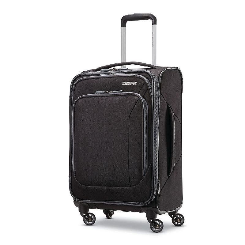 American Tourister Burst Max Trio Softside Spinner Luggage, Black, 21 Carry