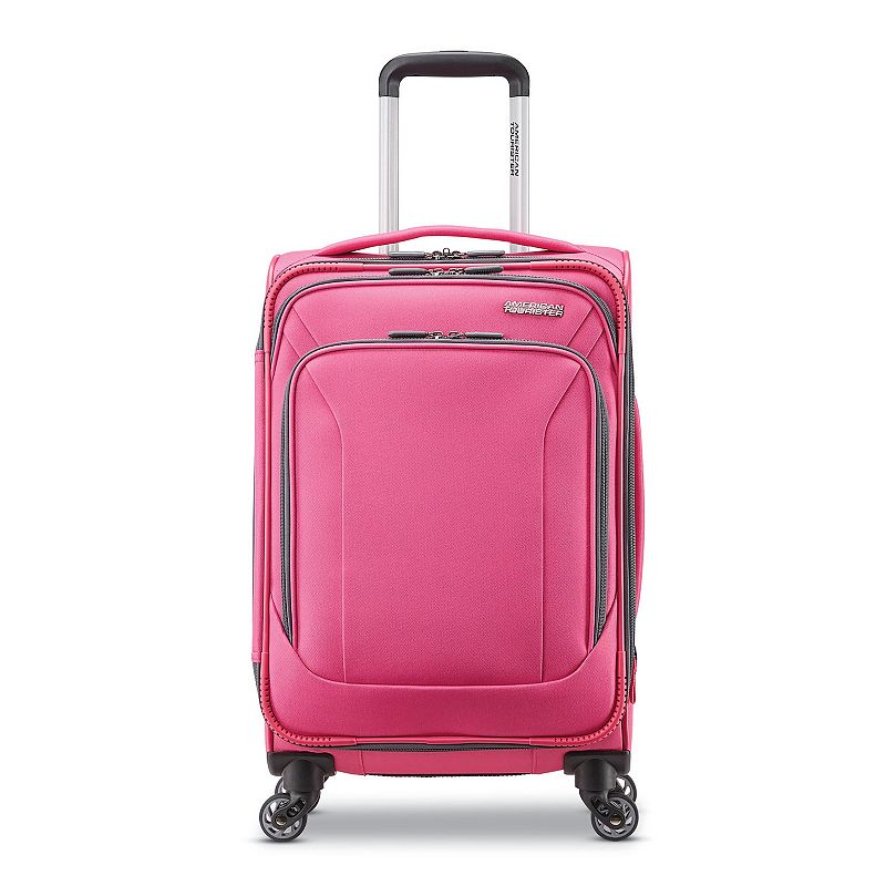 American Tourister Burst Max Trio Softside Spinner Luggage, Brt Pink, 25 IN
