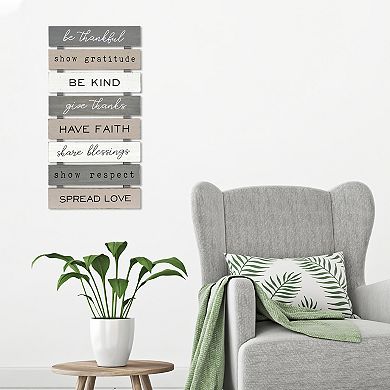 New View Gifts & Accessories Be Thankful Planked Wall Art