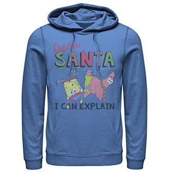 Men's Nickelodeon SpongeBob SquarePants Santa I Can Explain Graphic Hoodie