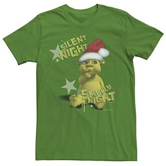 Men's Shrek Silent Night Smelly Night Portrait Tee
