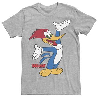 Men's Woody Woodpecker Hands Up Portrait Graphic Tee