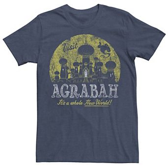 Men's Disney's Aladdin Genie Visit Agrabah Palace Vintage Tee