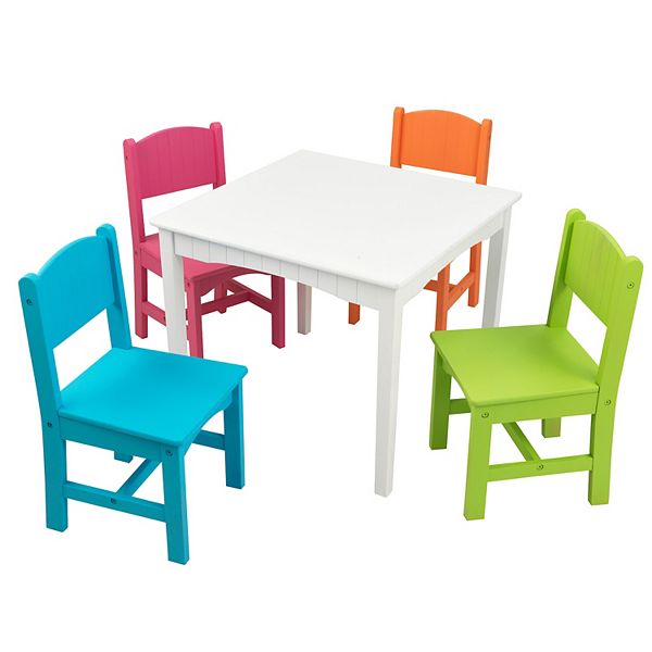 Kidkraft Nantucket Table 4 Chair Set Bright