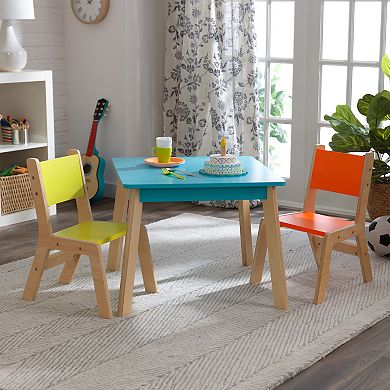 KidKraft Modern Table & 2 Chair Set - Highlighter