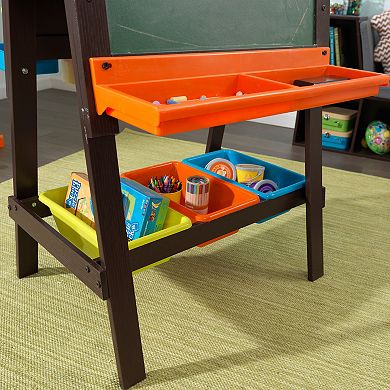 KidKraft Storage Easel - Espresso