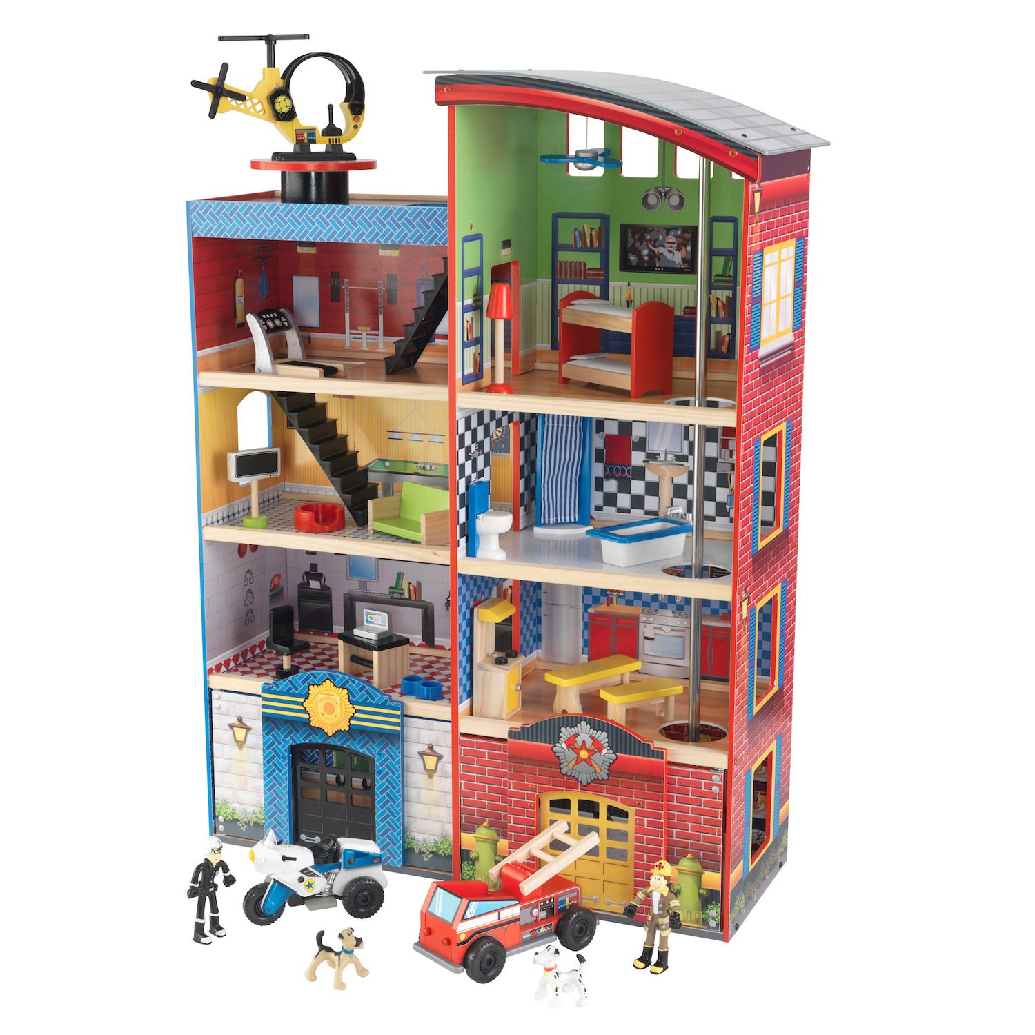 kidkraft fire station playset