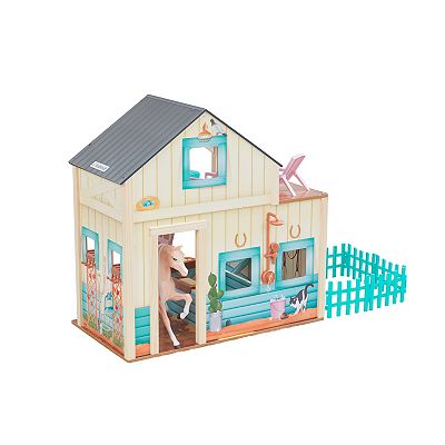 KidKraft Sweet Meadow Wooden Horse Stable Play Set with Horse, deals 23 Pieces, Hay Lo