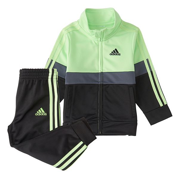 Baby Boy adidas Colorblock Varsity Jacket & Pant Set