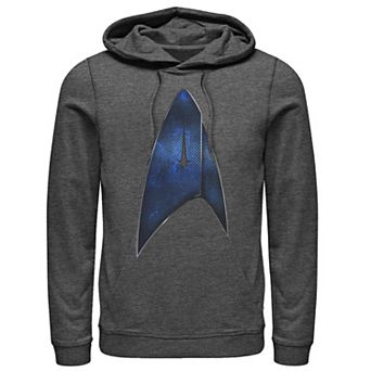 Men's Star Trek Discovery Galaxy Fill Starfleet Badge Graphic Hoodie