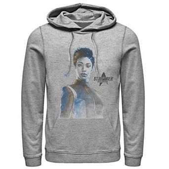 Men's Star Trek Discovery Michael Burnham Water Color Sketch Hoodie