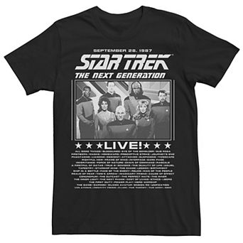 Men's Star Trek The Next Generation Live Poster Tee