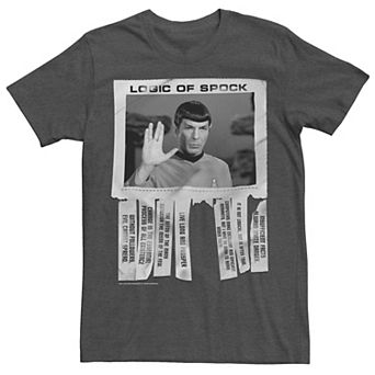 Men's Star Trek The Original Series Logic Of Spock Text Poster Graphic Tee