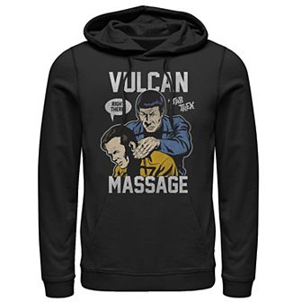 Men's Star Trek The Original Series Vulcan Massage Pop Text Poster Tee