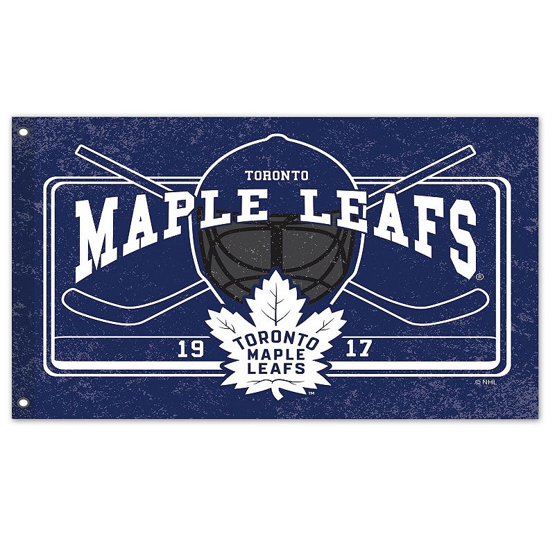 Toronto Maple Leafs 36 x 52 Linen Estate Flag, Multicolor