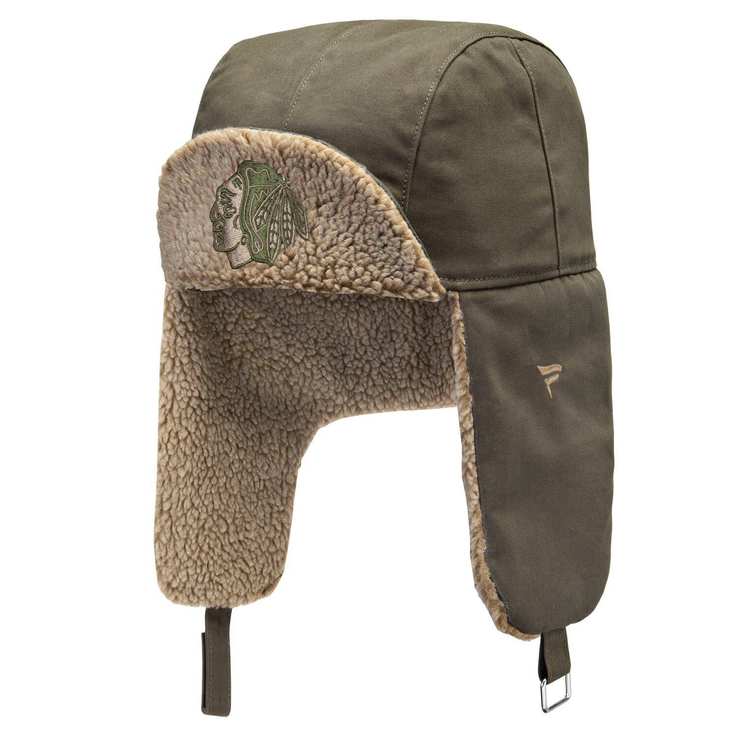 blackhawks trapper hat