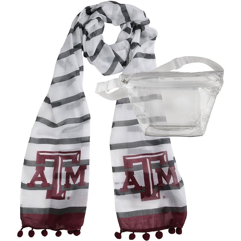 Texas A&M Aggies Fanny Pack Scarf Set, Multicolor