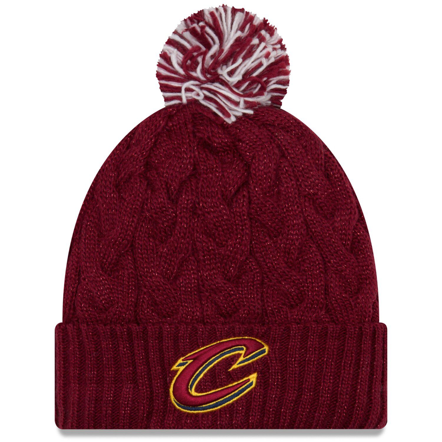 cleveland cavaliers knit pom hat