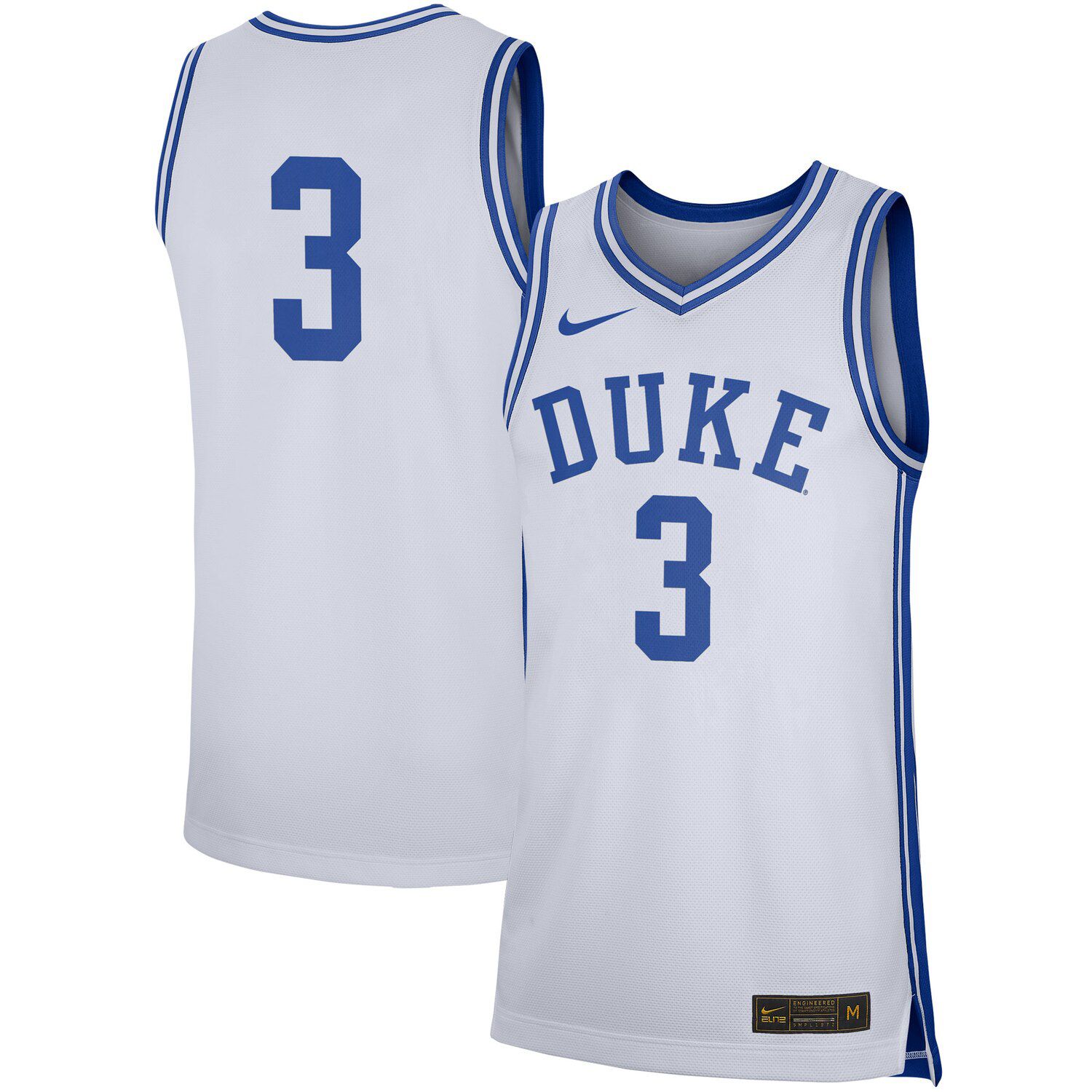 duke white jersey