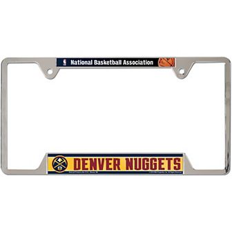 WinCraft Denver Nuggets Chrome Plated Metal License Plate Frame