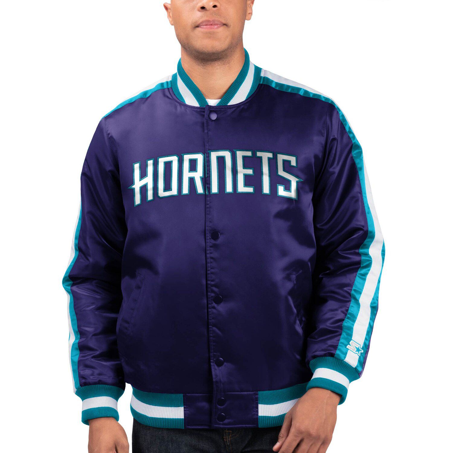 charlotte hornets starter jacket pullover