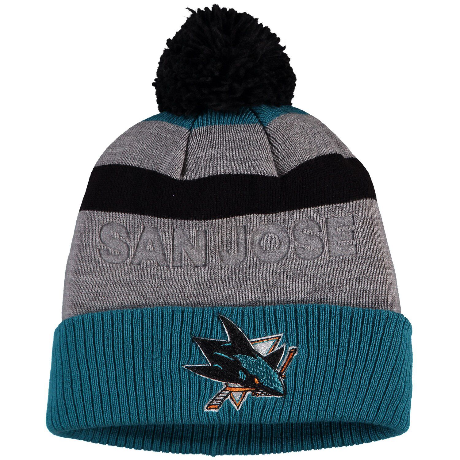 san jose sharks knit hat