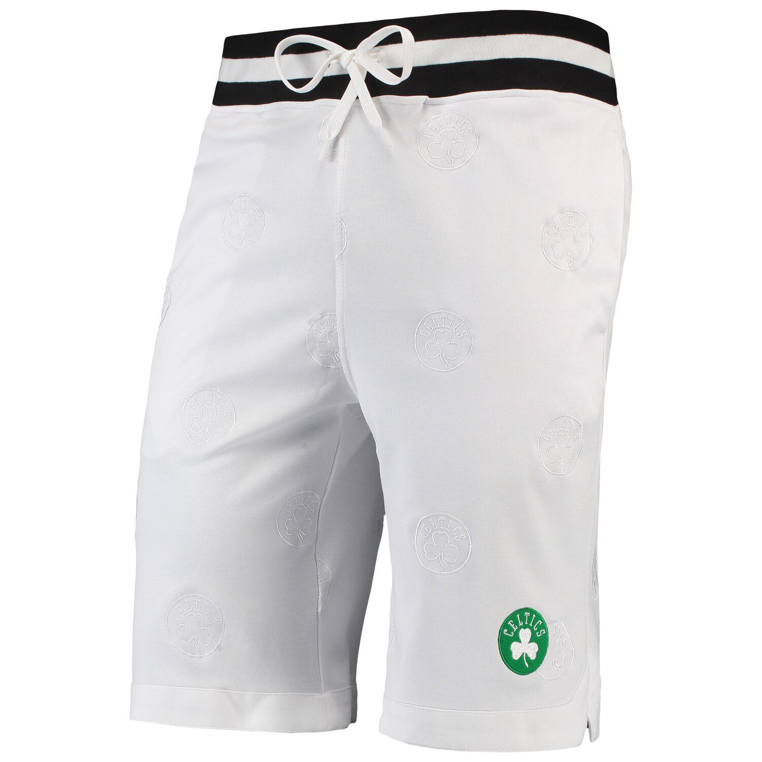 white celtics shorts