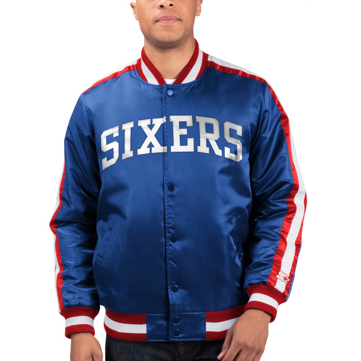 sixers track jacket