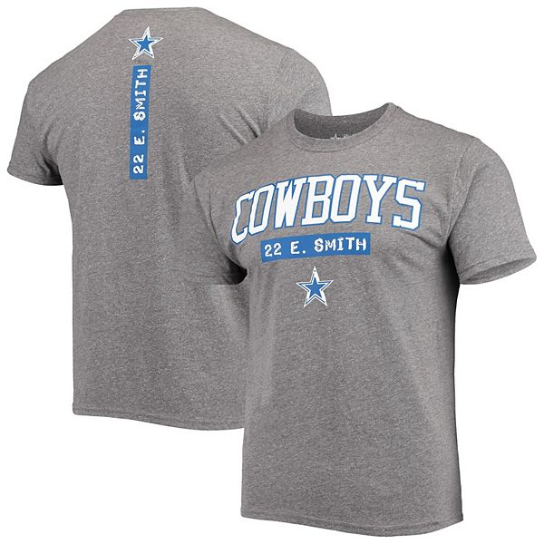 Emmitt Smith Dallas Cowboys Youth by Name & Number Logo T-Shirt - Ash