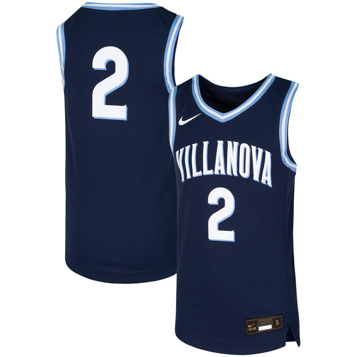 Youth Nike #2 Navy Villanova Wildcats 