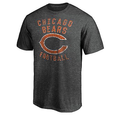 Men's Majestic Heathered Charcoal Chicago Bears Showtime Logo T-Shirt