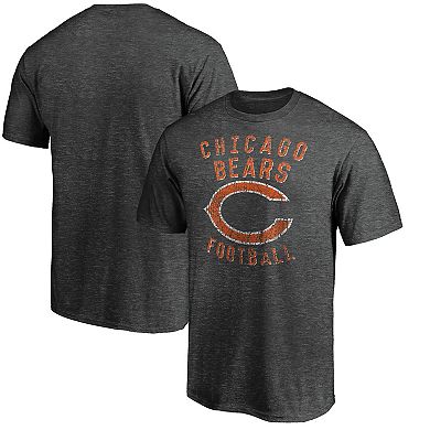 Men's Majestic Heathered Charcoal Chicago Bears Showtime Logo T-Shirt