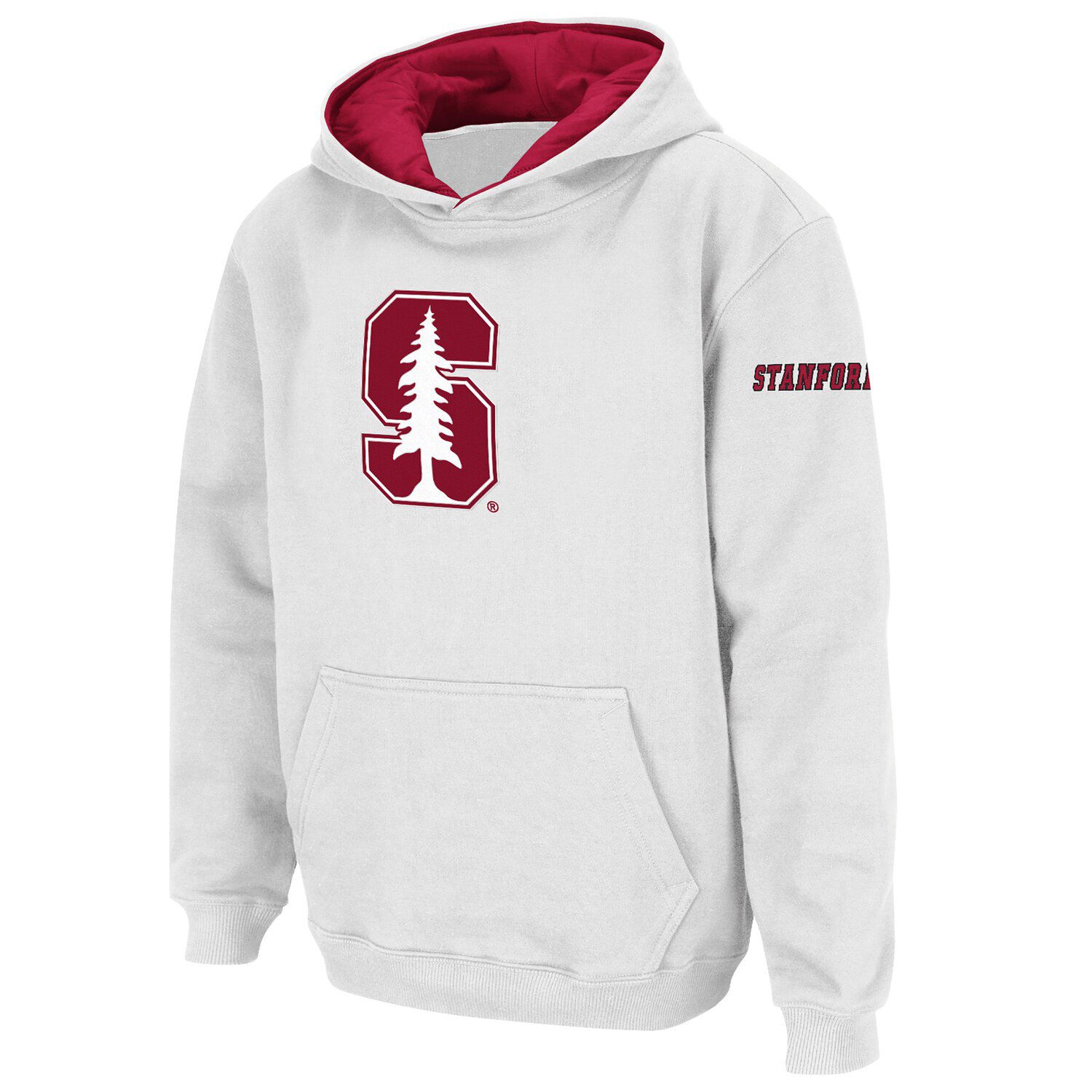 white stanford hoodie