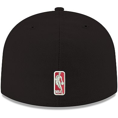 Men's New Era Black Chicago Bulls Official Team Color 59FIFTY Fitted Hat
