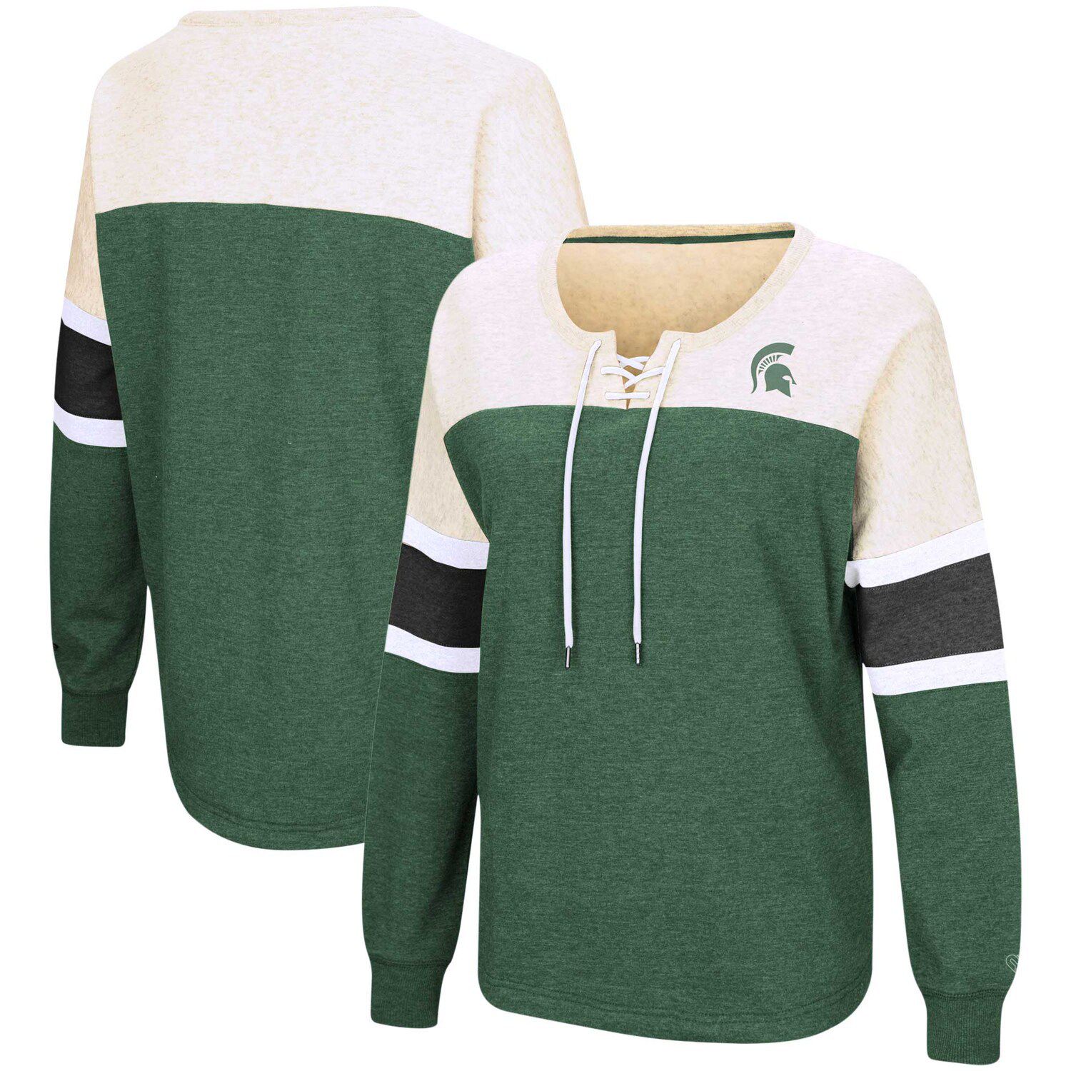 green fleece sweatshirt