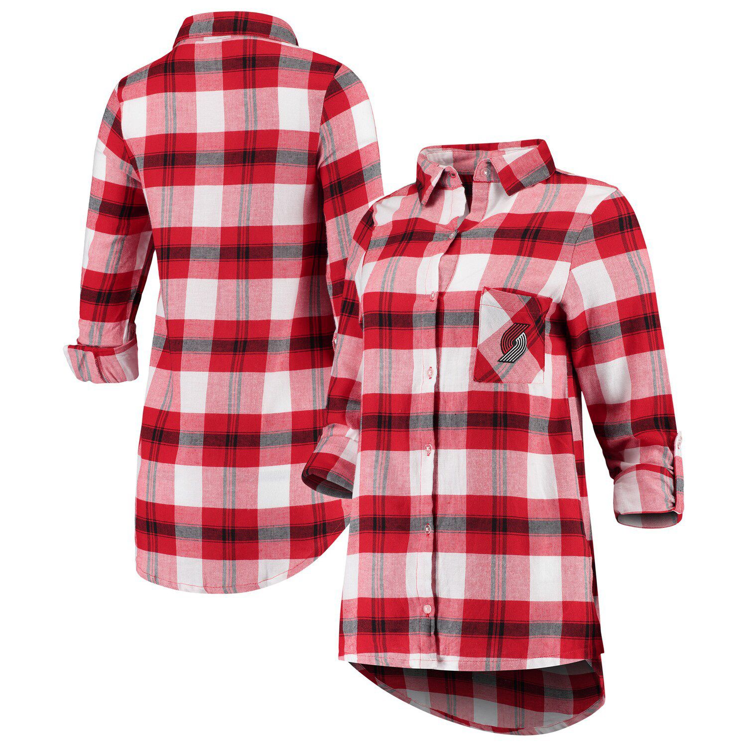 red black plaid tunic