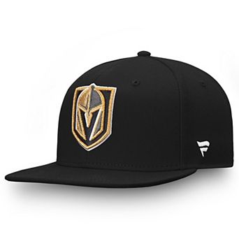 Men's Fanatics Branded Black Vegas Golden Knights Team Core Emblem Adjustable Snapback Hat