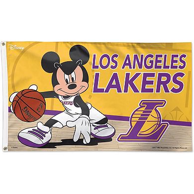 WinCraft Los Angeles Lakers Single-Sided 3' x 5' Deluxe Disney Flag
