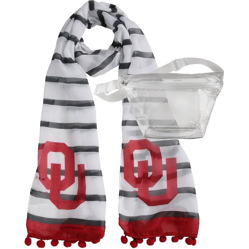 Oklahoma Sooners Fanny Pack Scarf Set, Multicolor