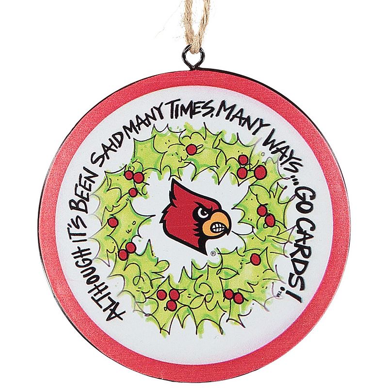 Louisville Cardinals Metal Ornament, Multicolor