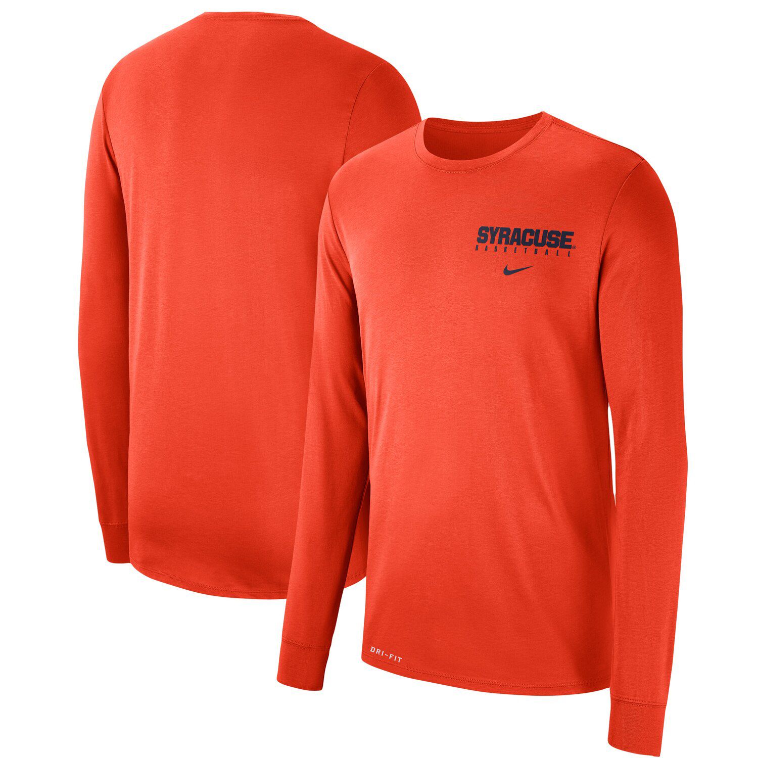 nike orange long sleeve shirt