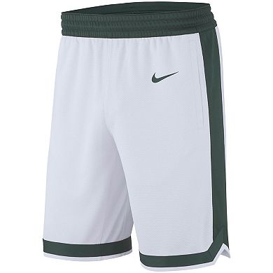 Men's Nike White Michigan State Spartans Retro Replica Basketball Shorts