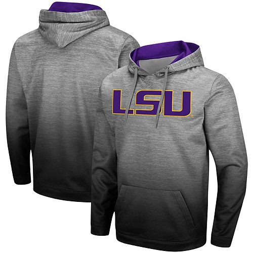 Men's Colosseum Heathered Gray/Purple LSU Tigers Sitwell Sublimated ...