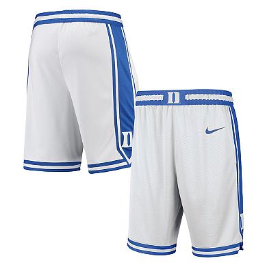 Men's Nike White Duke Blue Devils Limited Basketball Shorts