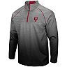 Men's Colosseum Heathered Gray Indiana Hoosiers Sitwell Sublimated Quarter-Zip Pullover Jacket