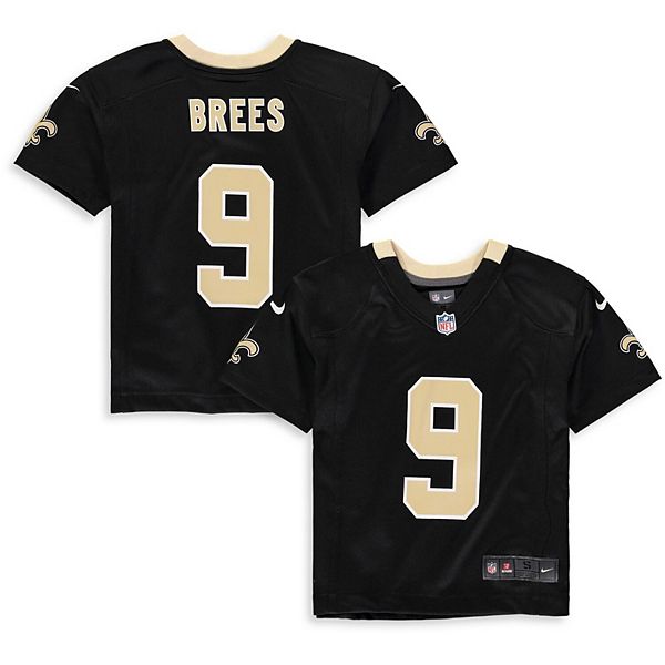 New Orleans Saints Nike Game Day #9 Brees Youth Black Jersey - BLACK & GOLD  SPORTS