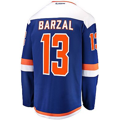 Men's Fanatics Branded Mathew Barzal Blue New York Islanders Alternate Breakaway Jersey