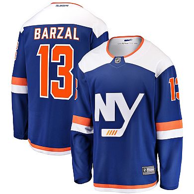 Men's Fanatics Branded Mathew Barzal Blue New York Islanders Alternate Breakaway Jersey