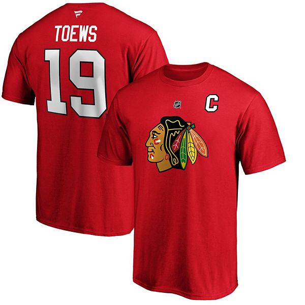 Men's Fanatics Branded Jonathan Toews Red Chicago Blackhawks Team ...